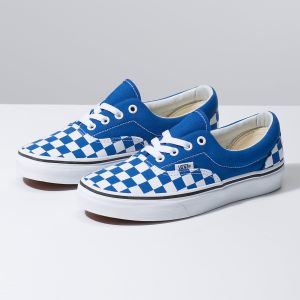 Vans Bayan Spor Ayakkabı Checkerboard Era Mavi/Beyaz Yeni Sezon | 37940-833